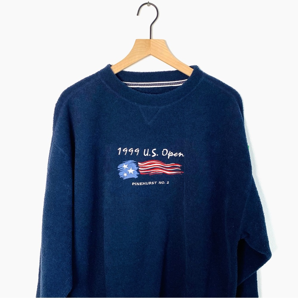 VINTAGE 1999 US Open Pinehurst Exposed Wool Crewneck Pullover